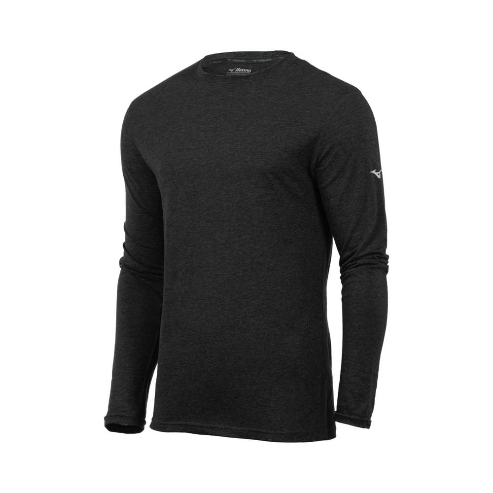 Mizuno Men's Inspire Long Sleeve Tops Black (421713-HPT)